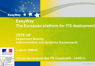 EasyWay: Overview of the project