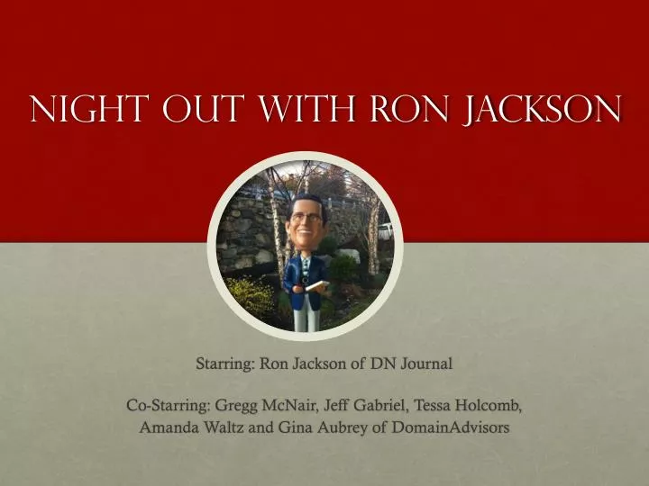 night out with ron jackson