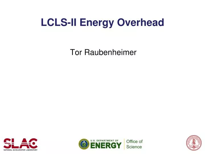 lcls ii energy overhead