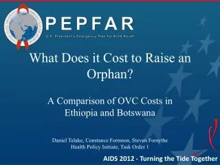 A Comparison of OVC Costs in Ethiopia and Botswana