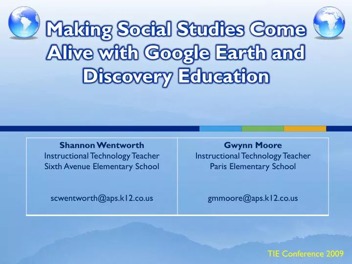 making social studies come alive with google earth and discovery education
