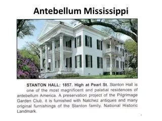 Antebellum Mississippi