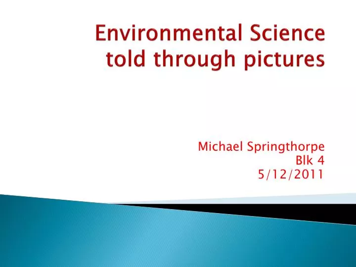 environmental science told through pictures