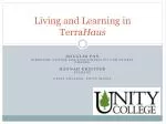 TerraHaus: Sustainable Living at Unity College - slide 1