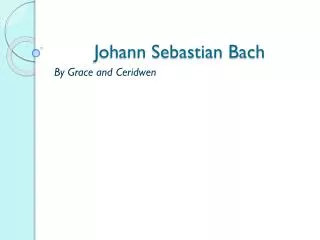 Johann Sebastian Bach