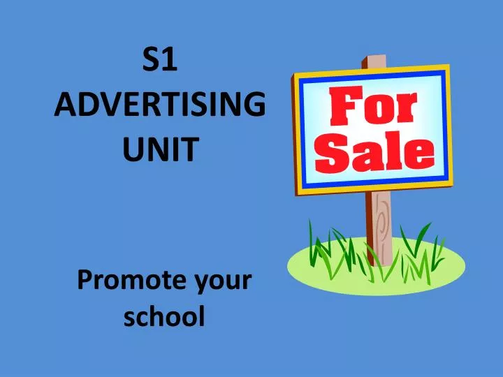 s1 advertising unit