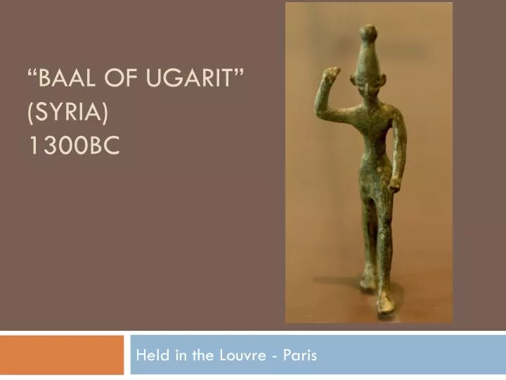 baal of ugarit syria 1300bc