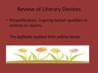 review of literary devices