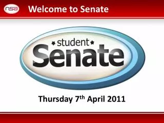 Welcome to Senate