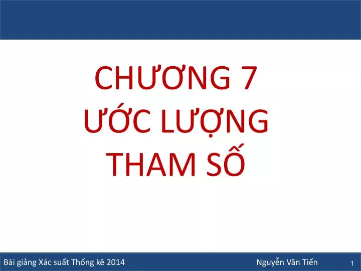 ch ng 7 c l ng tham s