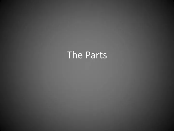 the parts