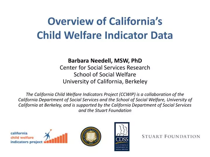 overview of california s child welfare indicator data