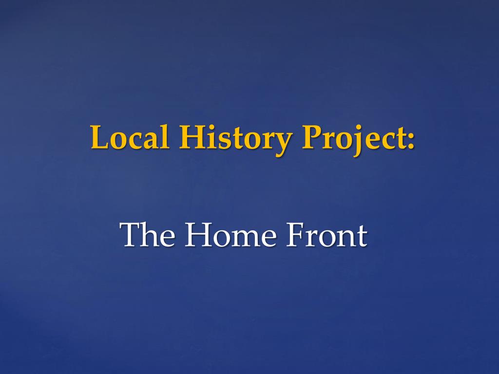 PPT - United We Stand: Stories from the American Home Front During ...