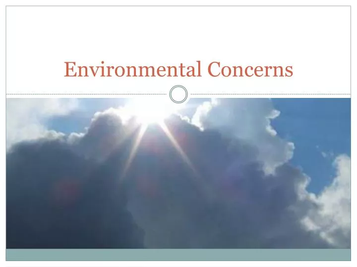 environmental concerns