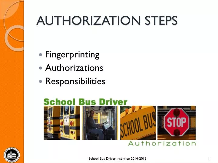 authorization steps