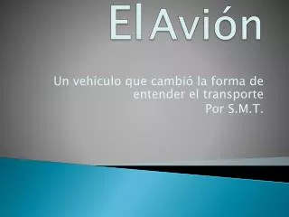 el avi n