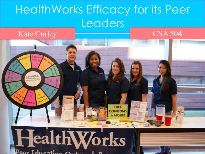 healthworks efficacy for its peer leaders