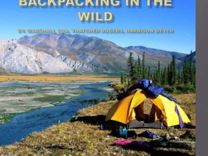 backpacking in the wild by marshall cua thatcher rogers harrison meyer