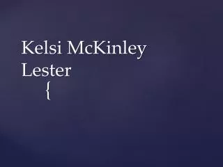 Kelsi McKinley Lester