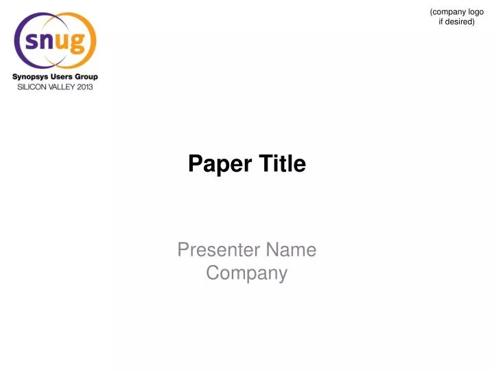 paper title