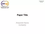 Paper Title - slide 1