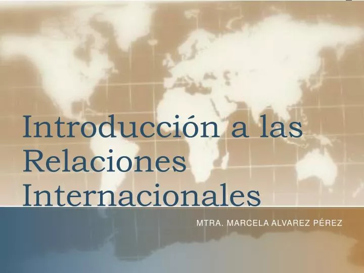 introducci n a las relaciones internacionales