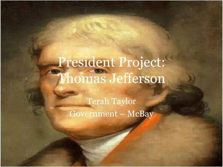 president project thomas jefferson