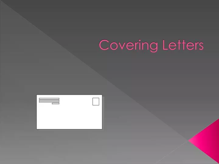 covering letters