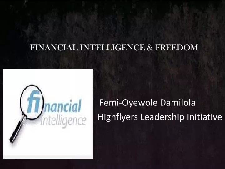 financial intelligence freedom