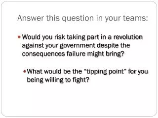 Answer this question in your teams: