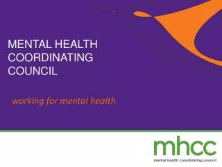 w orking for mental health