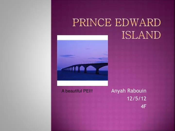 prince edward island