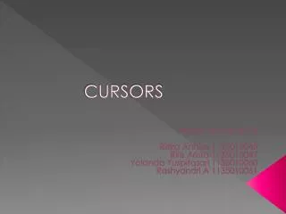 cursors