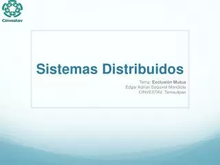 sistemas distribuidos