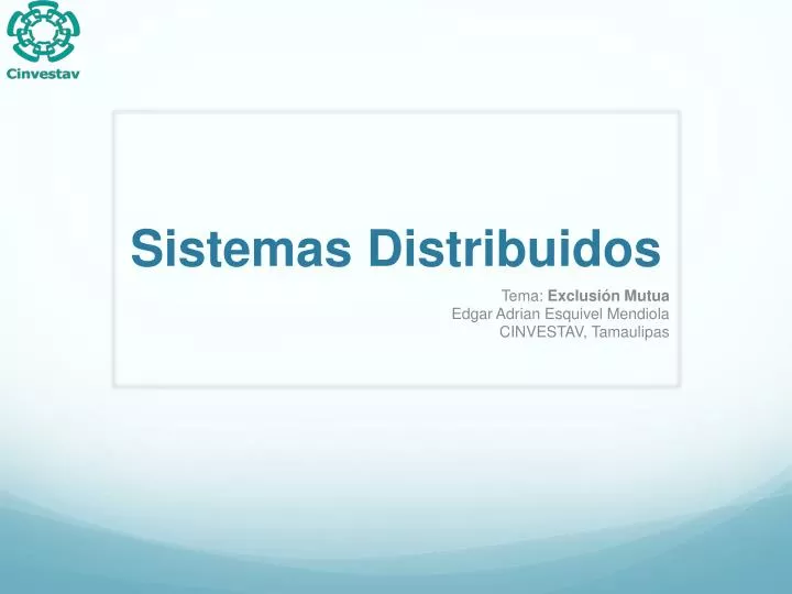 sistemas distribuidos