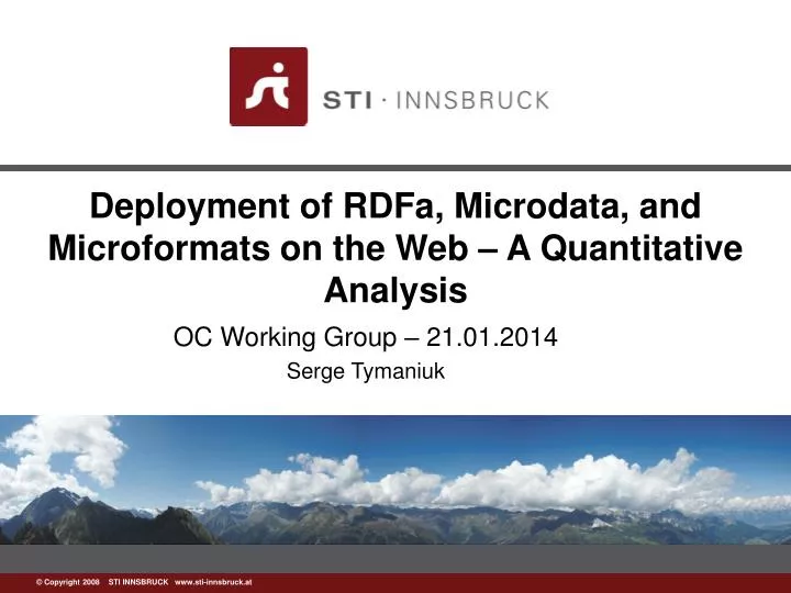 deployment of rdfa microdata and microformats on the web a quantitative analysis