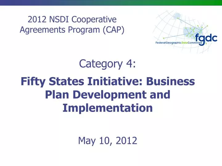 category 4 fifty states initiative business plan development and implementation may 10 2012