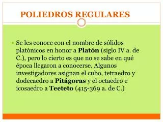 poliedros regulares