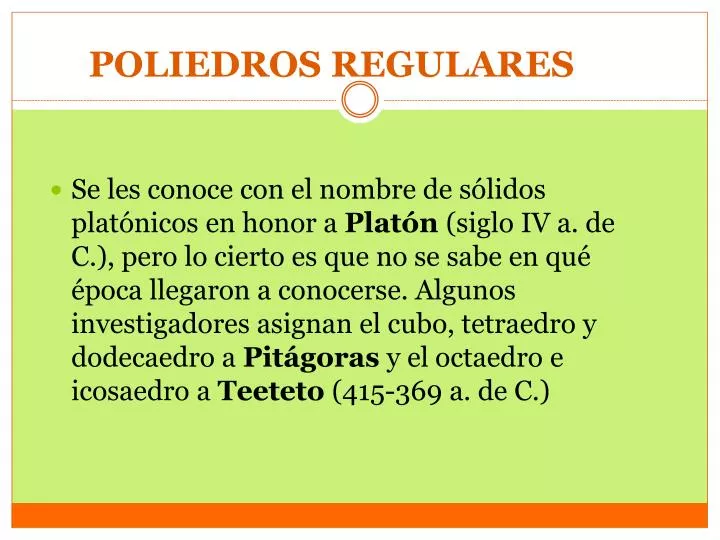 poliedros regulares