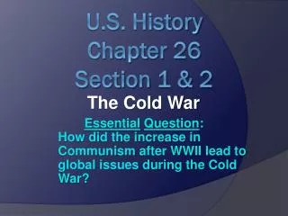 the cold war