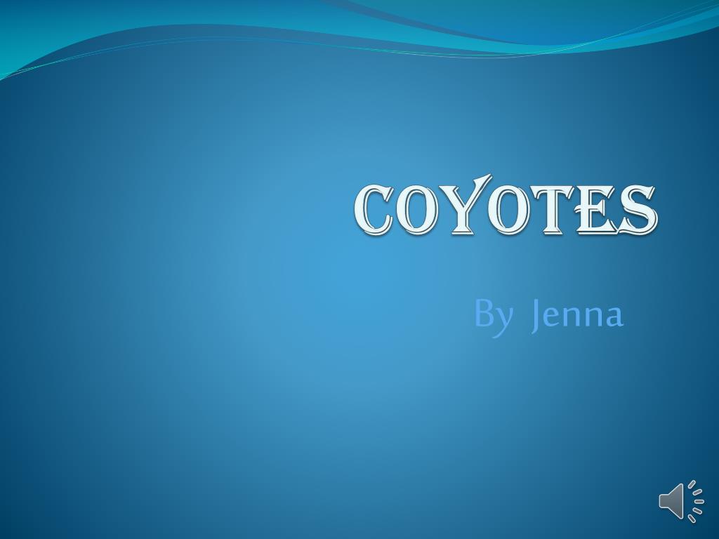 PPT - coyotes PowerPoint Presentation, free download - ID:2845955