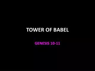 tower of babel
