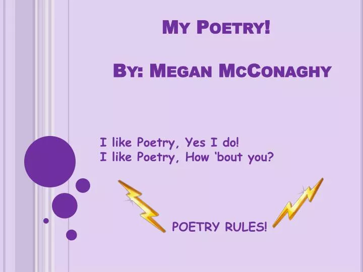 my poetry by megan mcconaghy