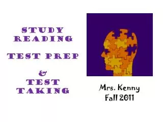 Study Reading Test Prep &amp; Test Taking
