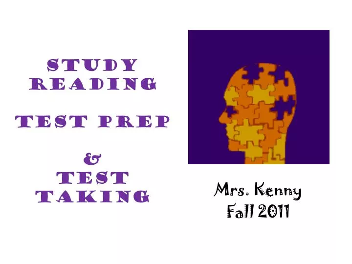 study reading test prep test taking