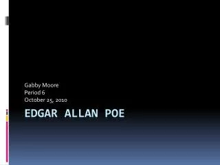 Edgar Allan Poe