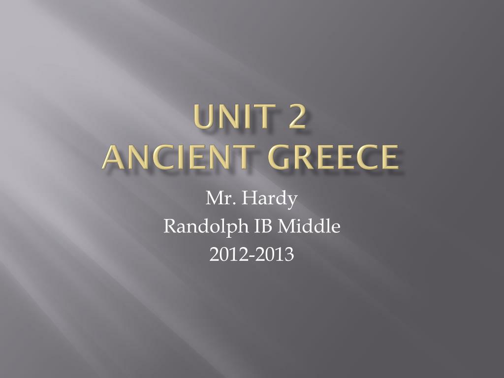 PPT - Unit 2 Ancient Greece PowerPoint Presentation, free download - ID ...