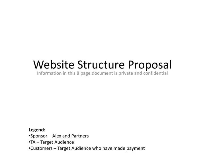 website structure proposal