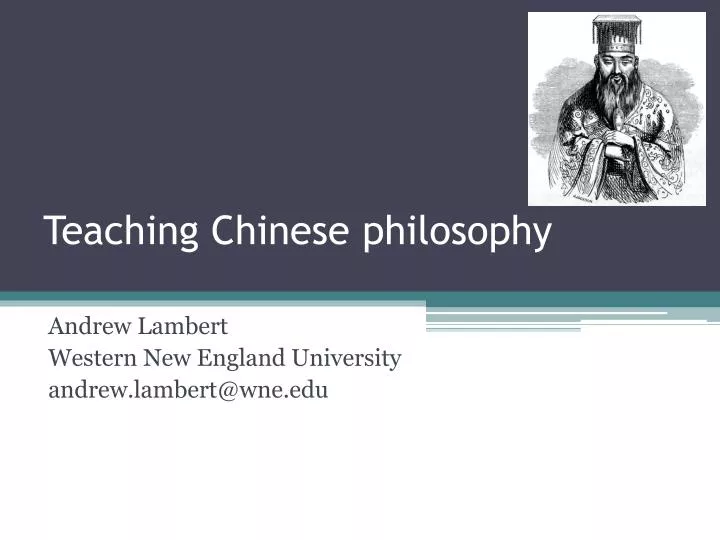teaching chinese philosophy