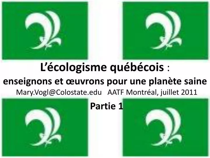 l cologisme qu b cois enseignons et uvrons pour une plan te saine